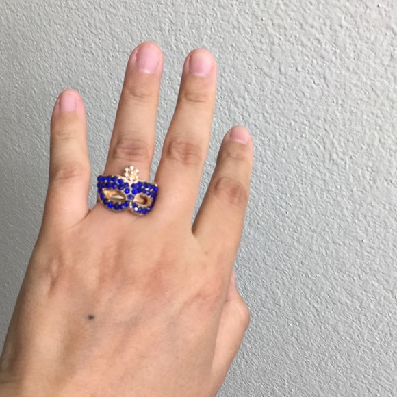 🖤Vtg Venetian mask design ring - Picture 2 of 13